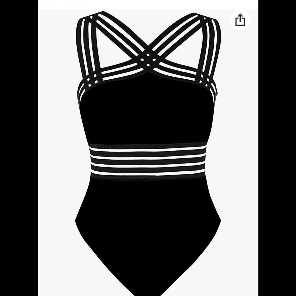 Flattering Black swimsuit
